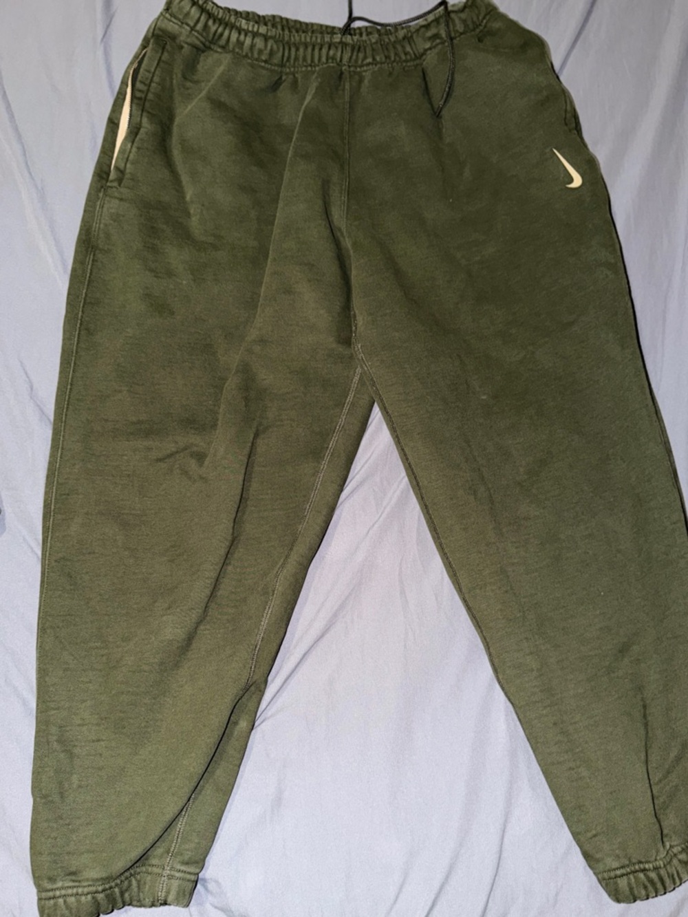 Nike Dark Olive Green Swoosh Joggers - Picture 4 of 7